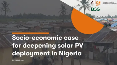 Socio-economic case for deepening solar PV deployment in Nigeria