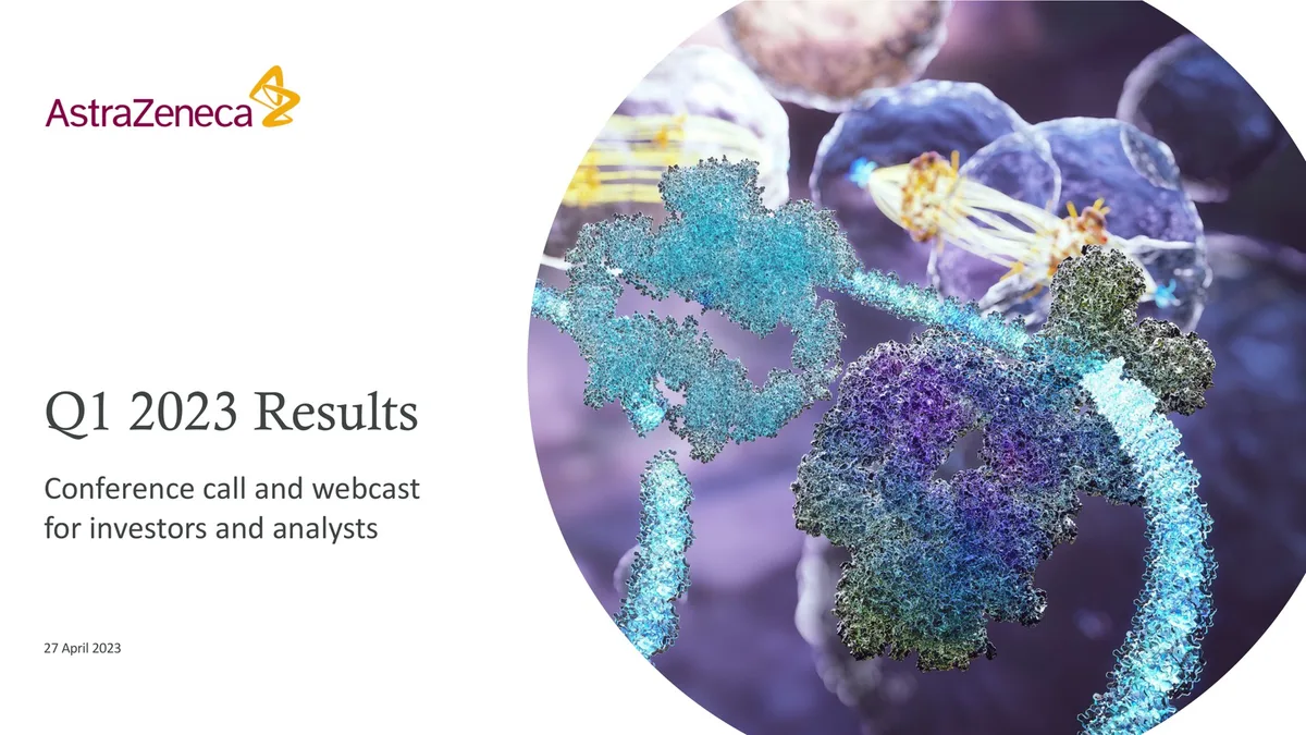 AstraZeneca | Results Presentation Deck | 41 slides · slide 1