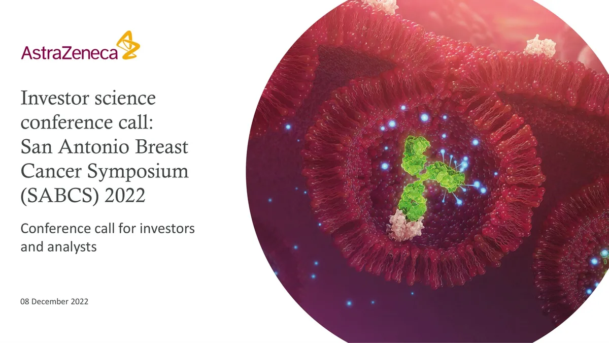AstraZeneca | Investor Event Presentation Deck | 42 slides · slide 1