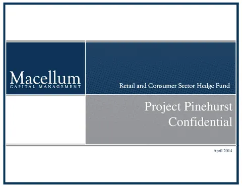 Macellum Perry Ellis Presentation April 2014