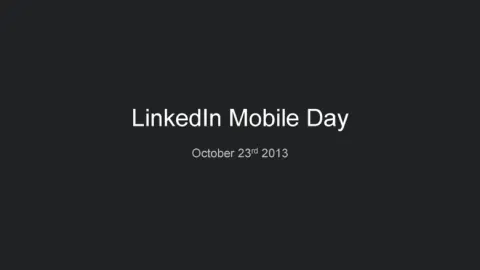 Linkedin | Investor Event Presentation Deck | 14 slides