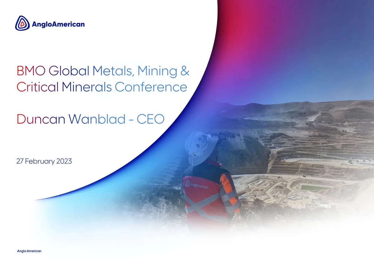 AngloAmerican | Investor Conference Presentation Deck | 14 slides · slide 1