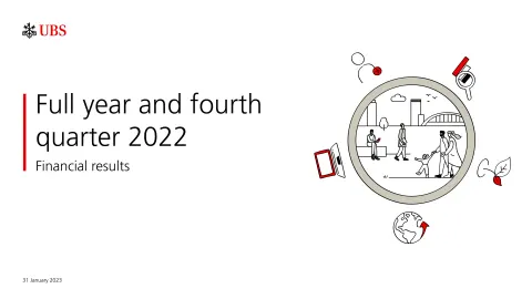 UBS | Results Presentation Deck | 37 slides