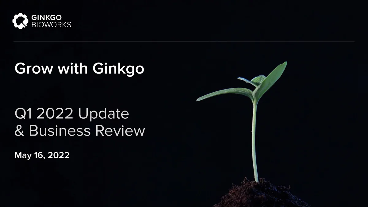 Ginkgo | Results Presentation Deck | 37 slides · slide 1