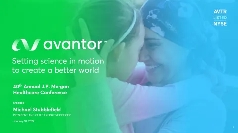 Avantor | Investor Conference Presentation Deck | 26 slides