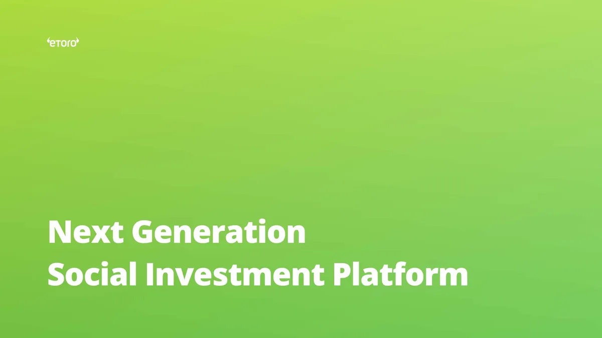 eToro | SPAC Presentation Deck | 62 slides · slide 1