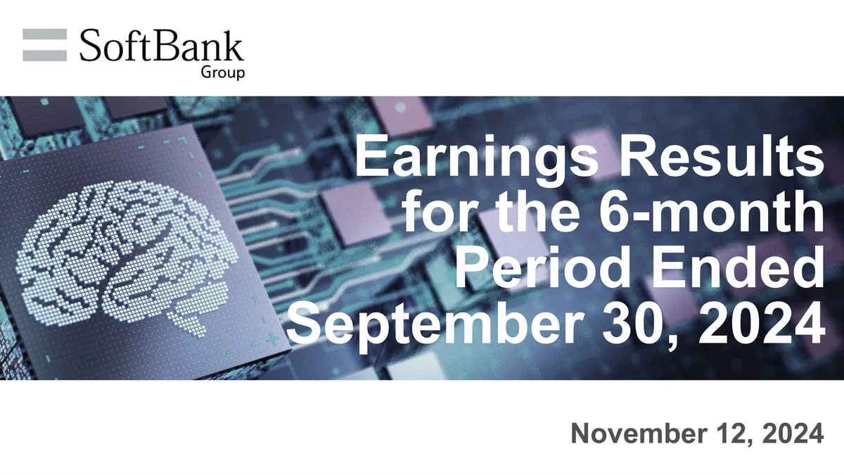 SoftBank | Results Presentation Deck | 72 slides · slide 1