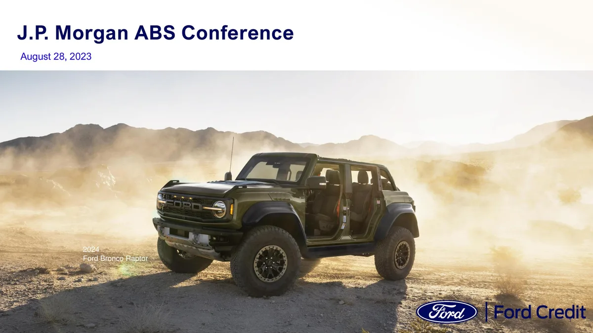 Ford | Investor Conference Presentation Deck | 60 slides · slide 1