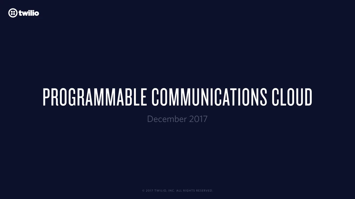3 programmable communications cloud 1 x · slide 1