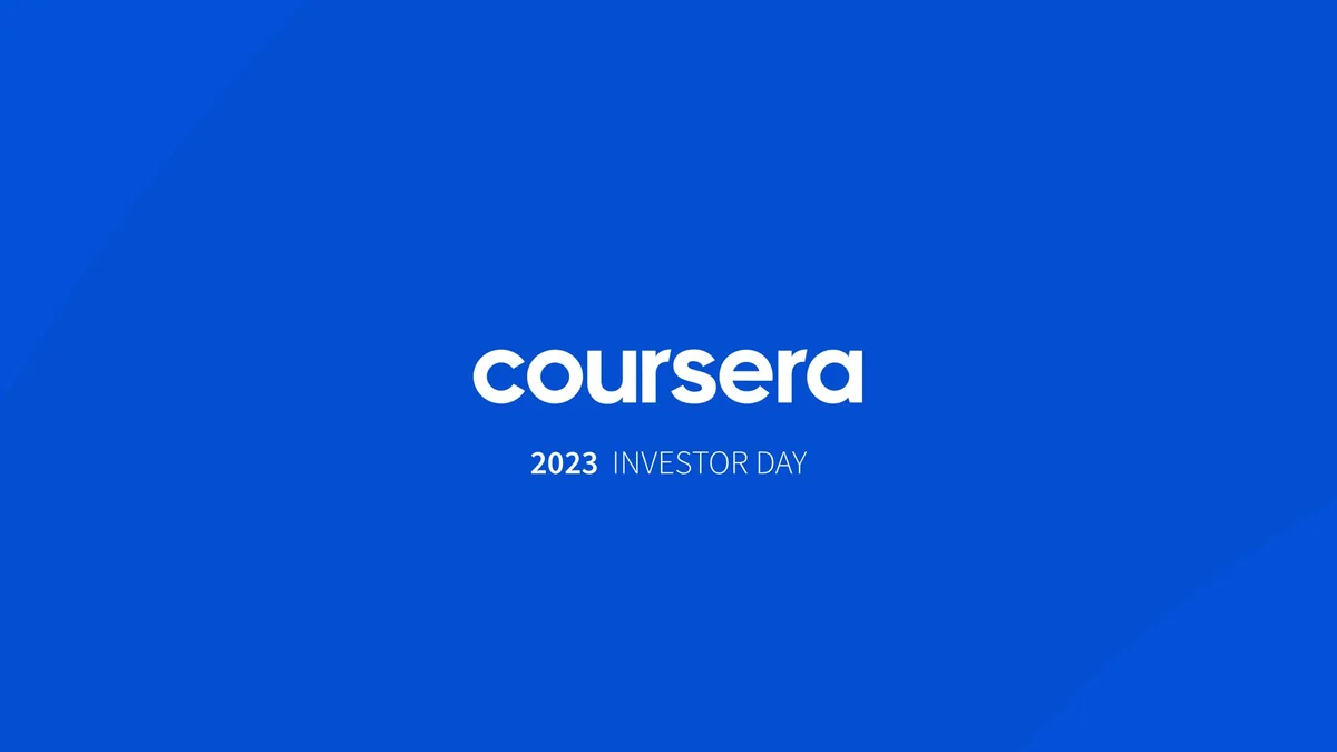 Coursera | Investor Day Presentation Deck | 131 slides · slide 1
