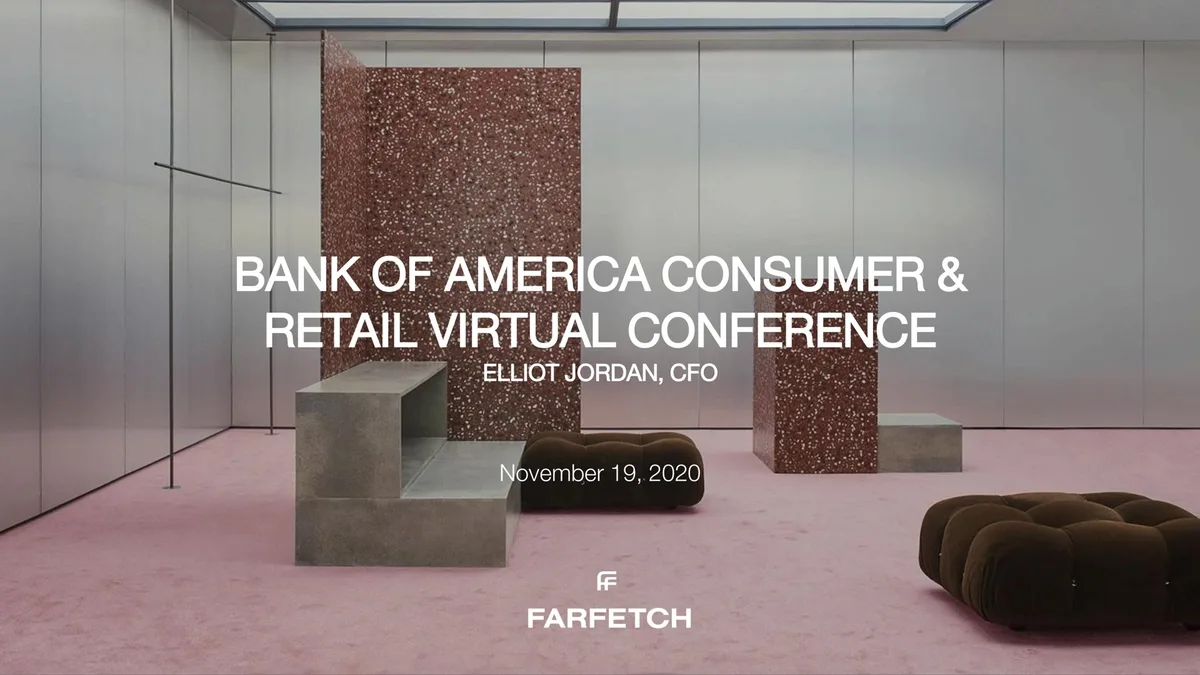 Farfetch | Investor Conference Presentation Deck | 18 slides · slide 1