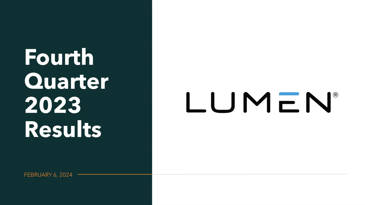 Lumen | Results Presentation Deck | 18 slides · slide 1