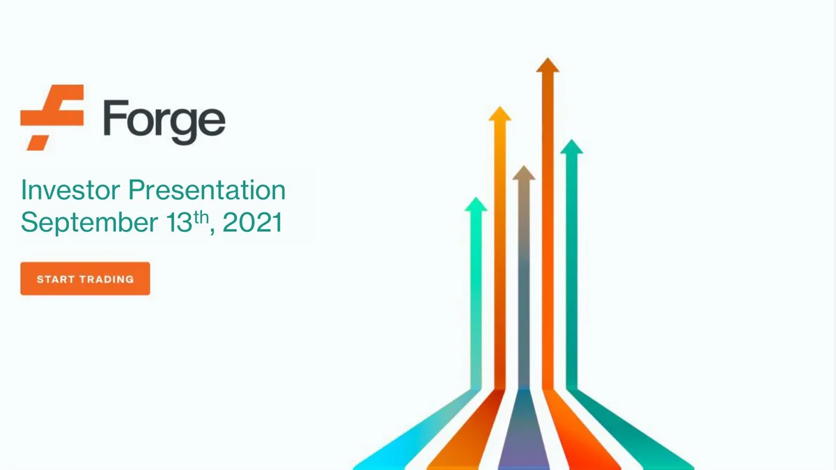Forge | SPAC Presentation Deck | 64 slides · slide 1