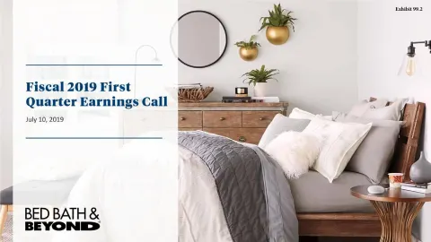 Bed Bath &amp; Beyond | Results Presentation Deck | 11 slides