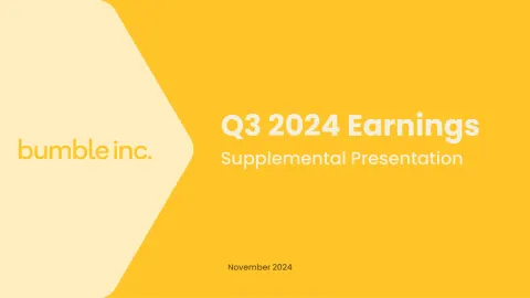 Bumble | Results Presentation Deck | 12 slides