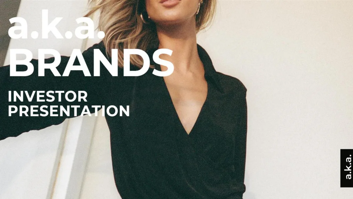 a.k.a. Brands | IPO Presentation Deck | 45 slides · slide 1