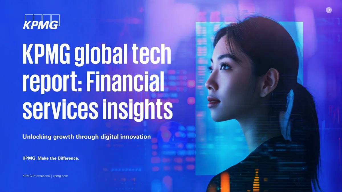 KPMG global tech report: Financial services insights · slide 1