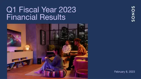 Sonos | Results Presentation Deck | 33 slides
