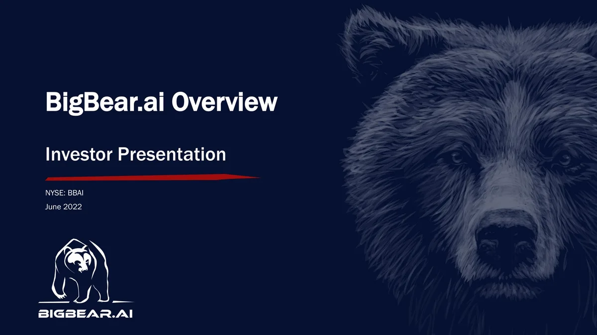 Bigbear AI | Investor Presentation Deck | 21 slides · slide 1