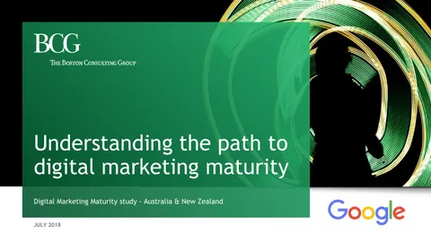 Path to digital marketing maturity