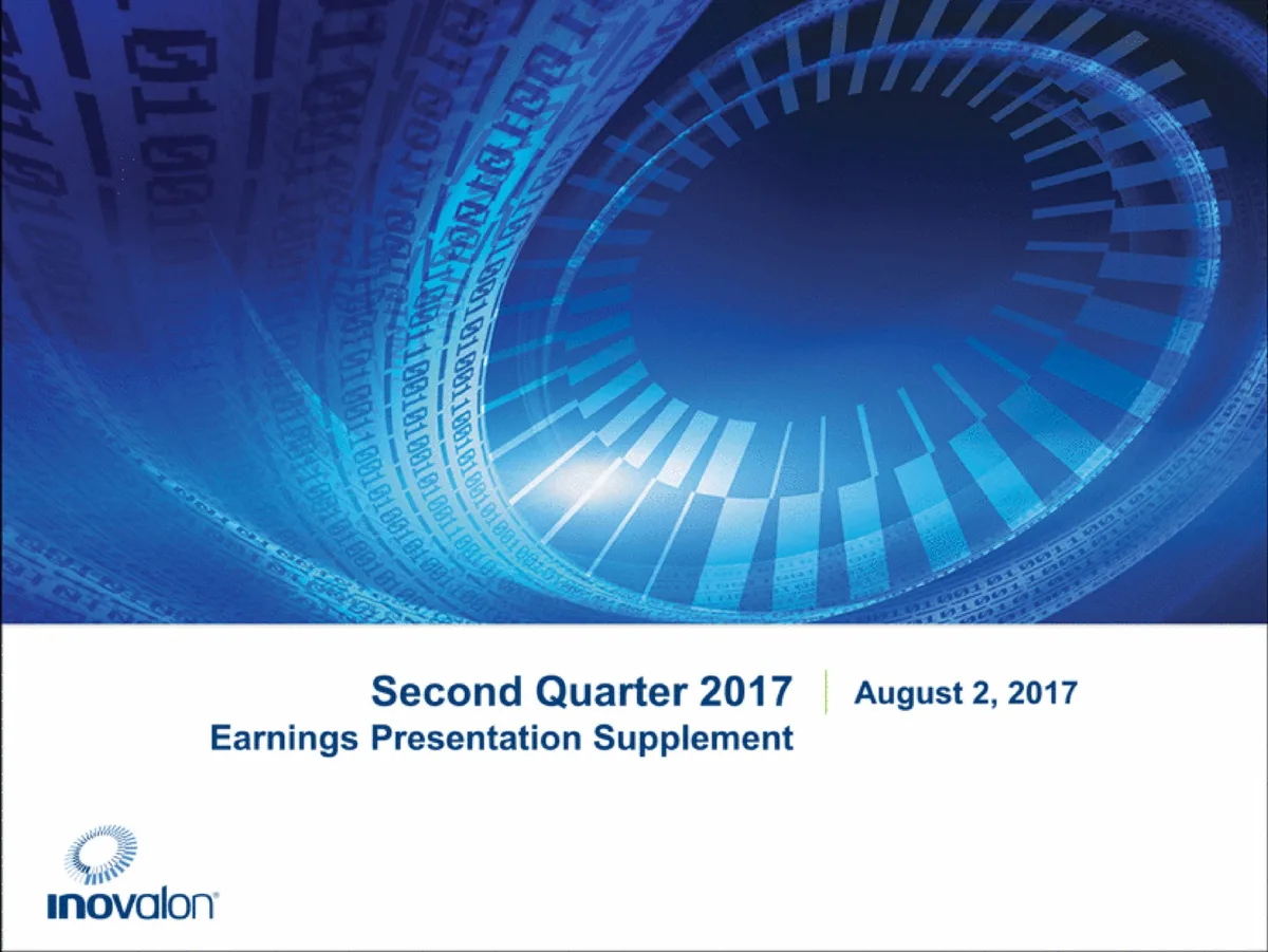 Inovalon | Results Presentation Deck | 16 slides · slide 1