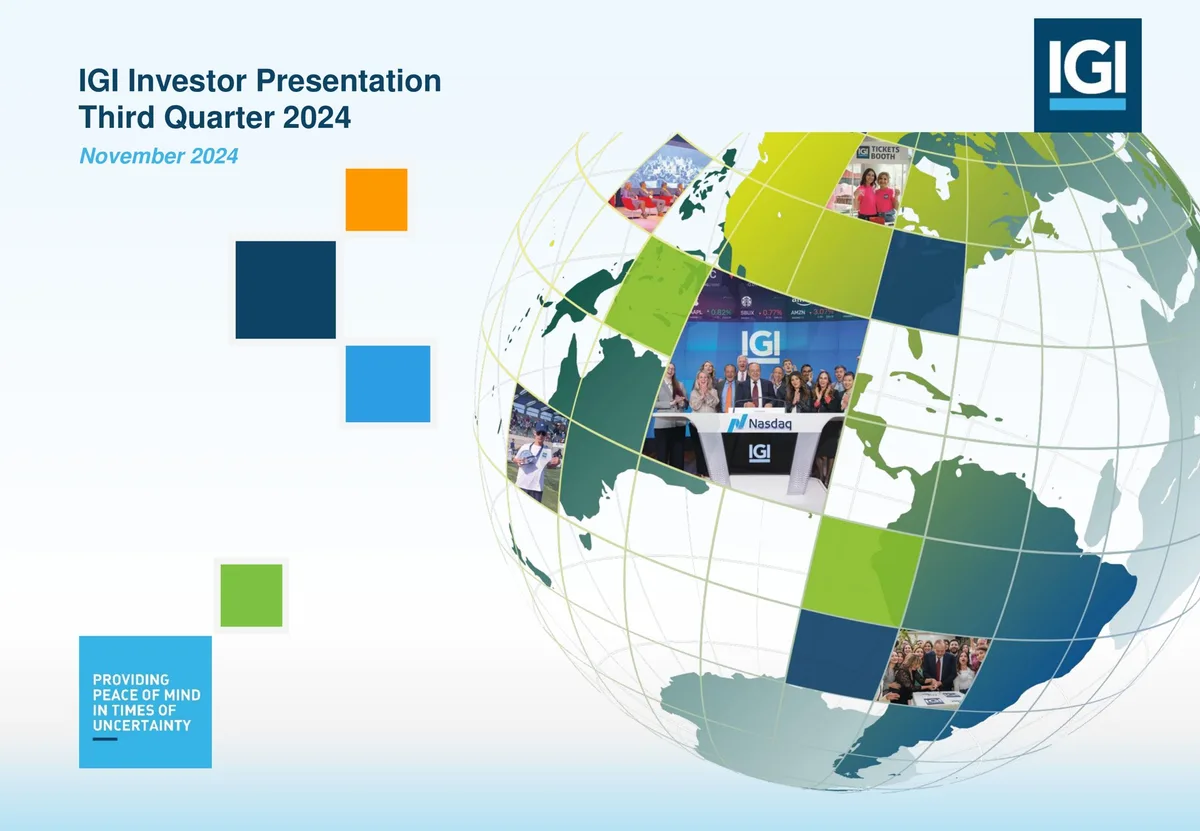 International General Insurance | Investor Presentation Deck | 20 slides · slide 1