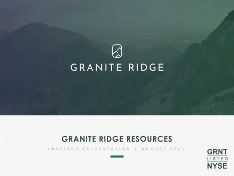 Granite Ridge | Investor Presentation Deck | 29 slides