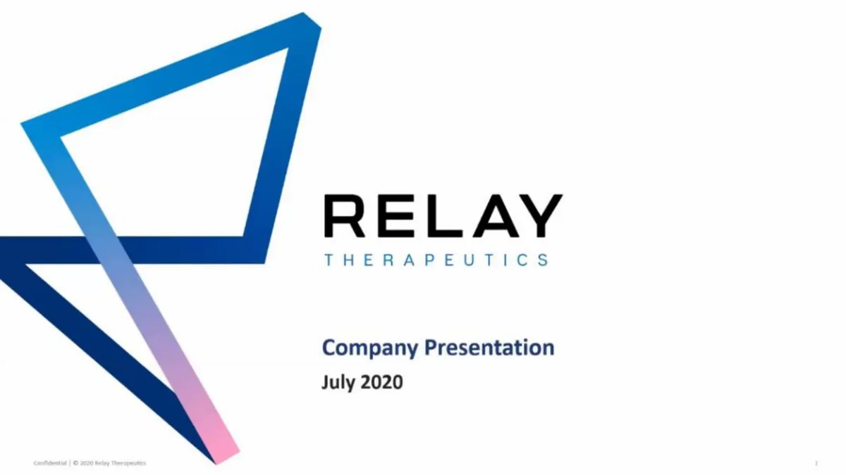Relay Therapeutics | IPO Presentation Deck | 25 slides · slide 1