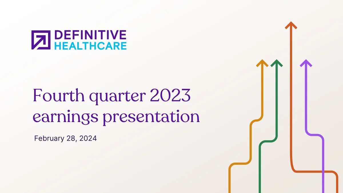 Definitive Healthcare | Results Presentation Deck | 29 slides · slide 1