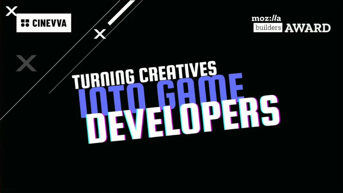 Includes Mozilla Builders Award logo.