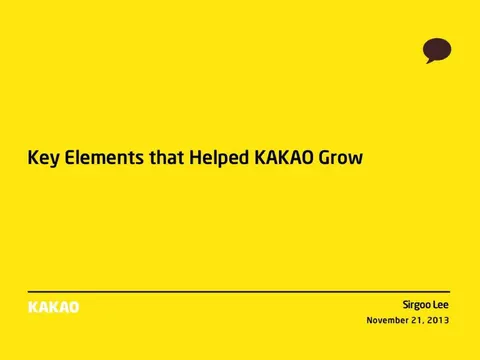 Kakao | Other Presentation Deck | 19 slides