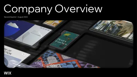 Wix | Investor Presentation Deck | 24 slides