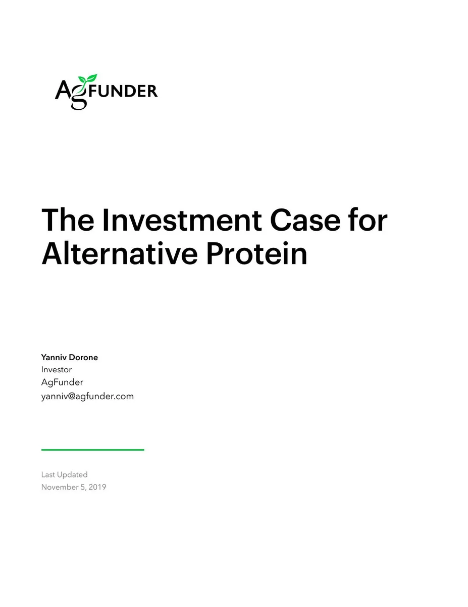 AgFunder Alternative Protein White Paper flat and small · slide 1