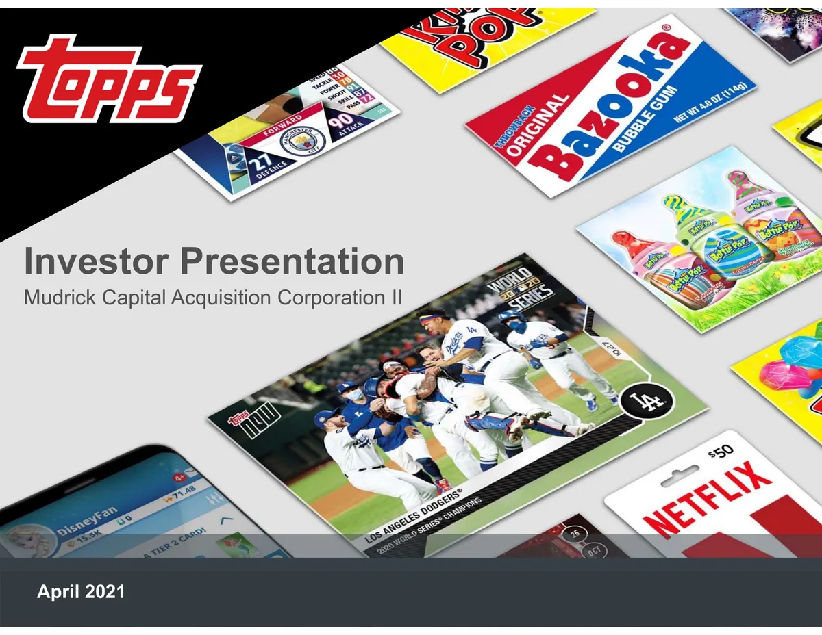 Includes branding and product imagery for Topps, Bazooka, and Bottle Pop.