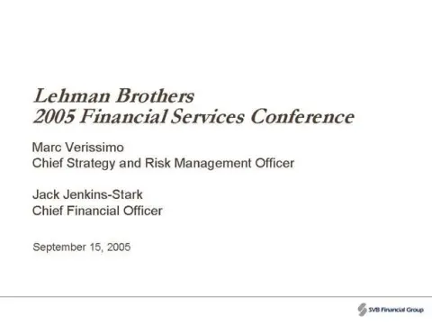 Silicon Valley Bank | Investor Conference Presentation Deck | 26 slides