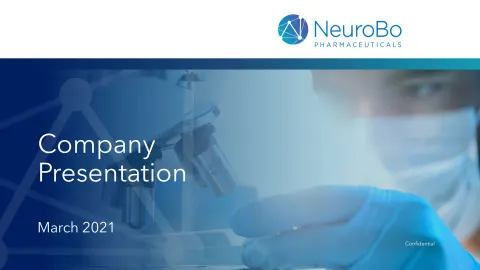 NeuroBo Pharmaceuticals | Investor Presentation Deck | 27 slides
