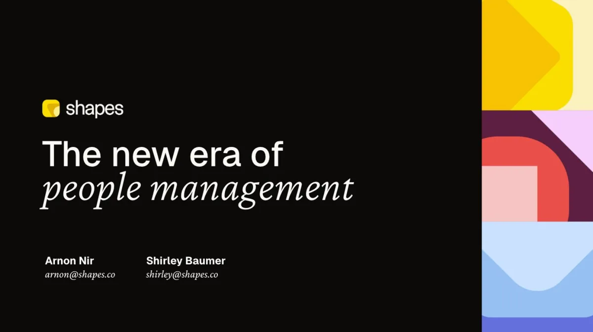 Shapes raised $24 million for AI agents in HR. Read the pitch deck. · slide 1