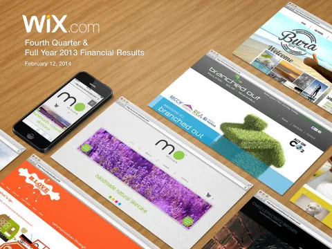Wix | Results Presentation Deck | 17 slides