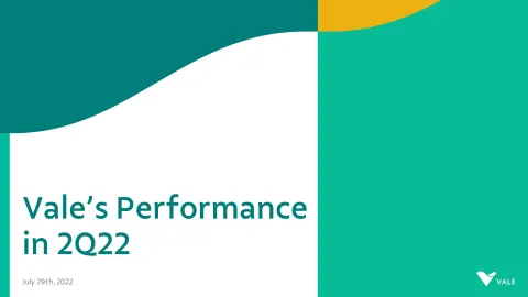 Vale | Results Presentation Deck | 25 slides