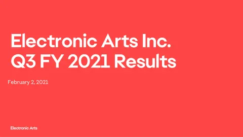 Electronic Arts | Results Presentation Deck | 24 slides