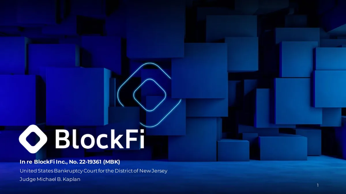 BlockFi | Investor Conference Presentation Deck | 45 slides · slide 1