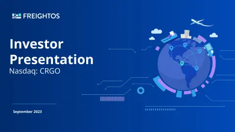 Freightos | Investor Presentation Deck | 33 slides
