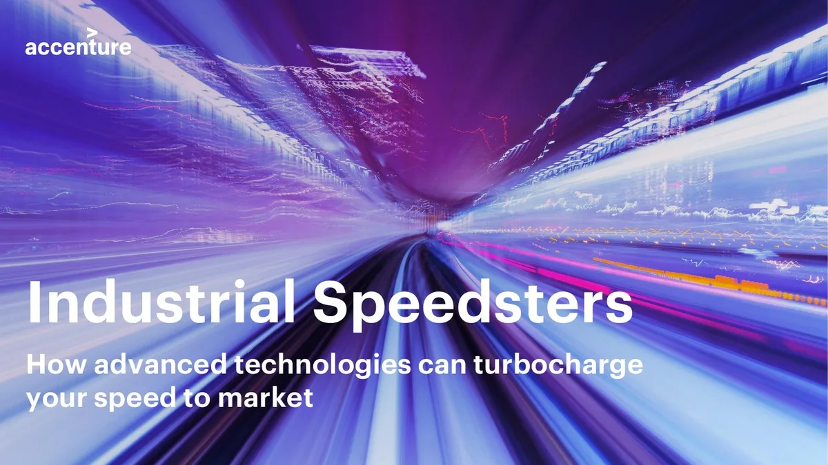 Industrial Speedsters How advanced technologies can turbocharge your speed to market · slide 1