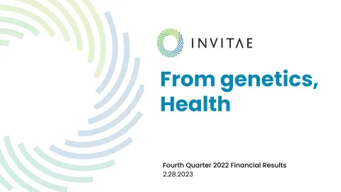 Invitae | Results Presentation Deck | 31 slides