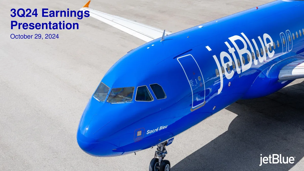 jetBlue | Results Presentation Deck | 24 slides · slide 1