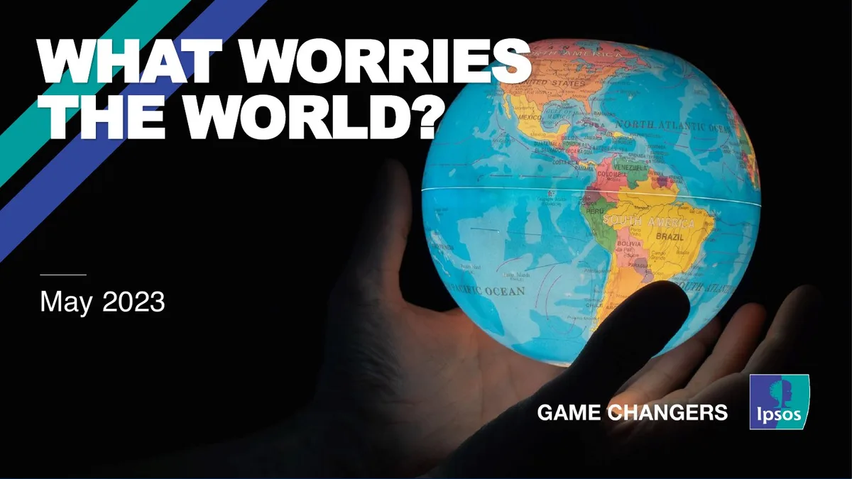 WHAT WORRIES THE WORLD? 2023 · slide 1