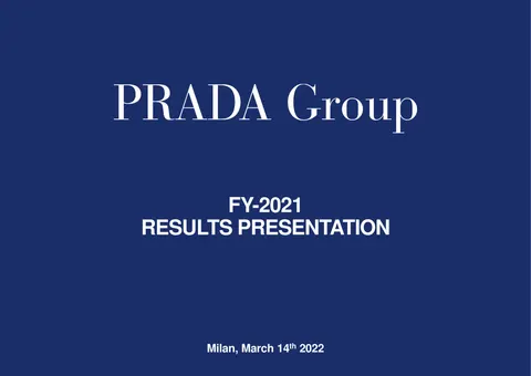 Prada | Results Presentation Deck | 34 slides