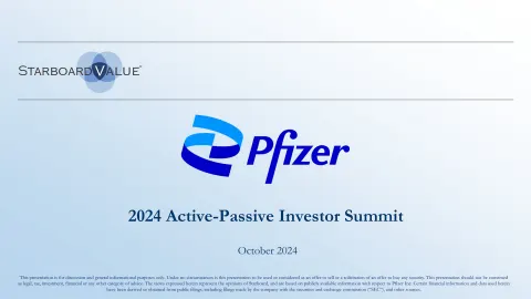 Starboard Value | Activist Presentation Deck | 74 slides