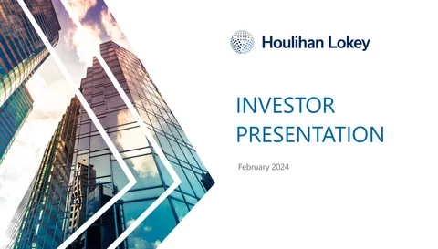 Houlihan Lokey | Investor Presentation Deck | 34 slides