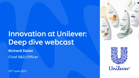 Unilever | Investor Event Presentation Deck | 32 slides